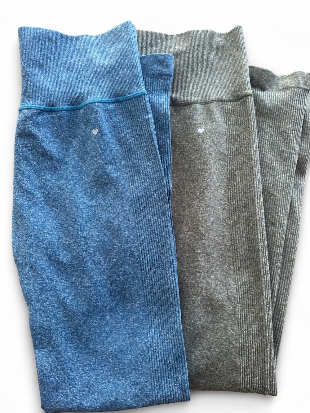 Love Fitness Medium Leggings Bundle Blue and Green